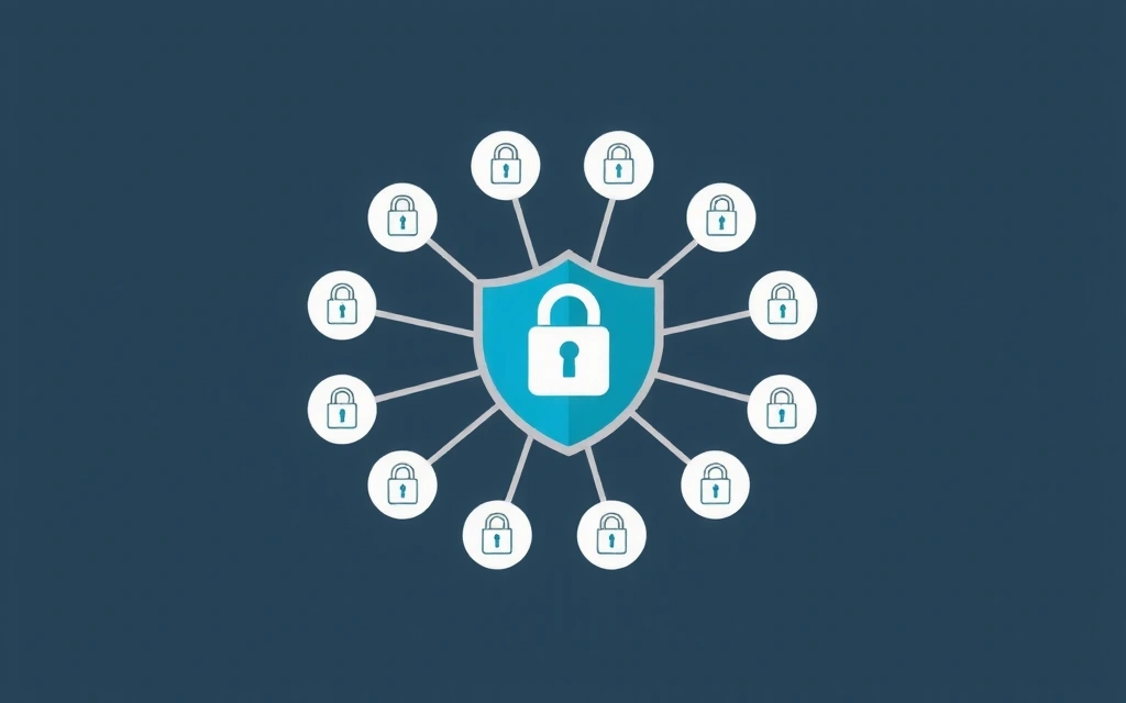 Diagram illustrating data privacy and security measures